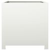 vidaXL Garden Planter White 50x50x50 cm Steel