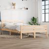 vidaXL Bed Frame without Mattress Solid Wood 135x190 cm Double Double