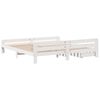 vidaXL Bed frame without Mattress White 180x200 cm Super King Solid Wood Pine