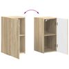 vidaXL TV Cabinet Set Wall-mounted 4 pcs Sonoma Oak Engineered Wood