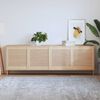 vidaXL Louvred doors 4 pcs Natural 61.5 x 59.4 cm Solid Pine Wood