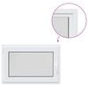 vidaXL Basement Window Internal Colour White RISOR 90 x 55 cm