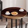 vidaXL Table Top Dark Brown &Oslash; 80 x 2.5 cm Solid Oak Wood