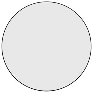 vidaXL Wall Mirror Black &Oslash; 60 cm Round