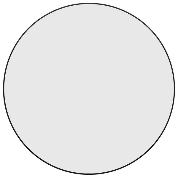 vidaXL Wall Mirror Black Ø 60 cm Round