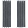vidaXL Blackout Curtains 2 pcs Light Grey 140 x 260 cm Velvet
