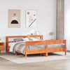 vidaXL Bed Frame without Mattress Wax Brown 180x200 cm Super King Solid Wood Pine