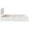 vidaXL Bed Frame with Headboard White 180 x 200 cm Engineered Wood