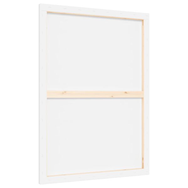 vidaXL Stretched Canvases 12 pcs White Fabric and Solid Wood Pine