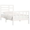 vidaXL Bed Frame without Mattress White 100x200 cm Solid Wood Pine