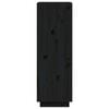 vidaXL Book Cabinet/Room Divider Black 60x35x103 cm Solid Wood Pine