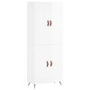 vidaXL Highboard High Gloss White 69,5x34x180 cm Engineered Wood