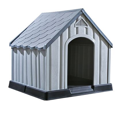 vidaXL Dog House Grey 92x87x91 cm Plastic