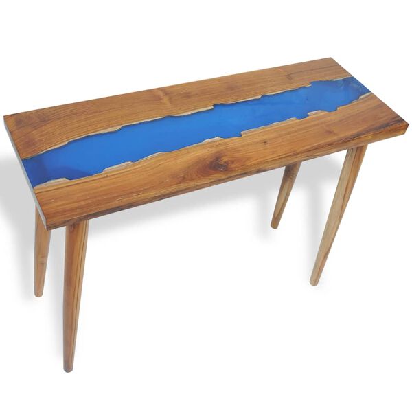 vidaXL Console Table Teak Resin 100x35x75 cm