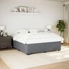 vidaXL Bed Frame without Mattress Dark Grey&nbsp;Super King Velvet