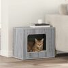 vidaXL Cat House Grey Sonoma 51 x 30 x 42 cm Engineered Wood