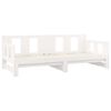 vidaXL Pull-out Day Bed without Mattress White 2x(80x200) cm