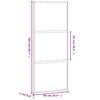 vidaXL Sliding Door White 90x205 cm Tempered Glass and Aluminium