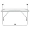 vidaXL Balcony Table White 60x40 cm Steel