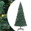 vidaXL Artificial Pre-lit Christmas Tree with Ball Set Green 500 cm