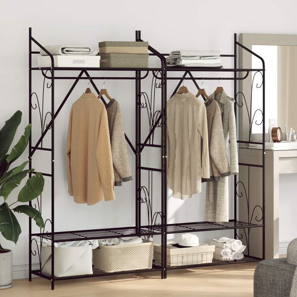 vidaXL Open Wardrobe Plain 2 pcs 78 x 36 x 158 cm