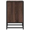 vidaXL Bedside Cabinets 2 pcs Brown Oak 40x31x50 cm Engineered Wood and Metal