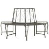 vidaXL Garden Half Round Tree Bench 160 cm Steel