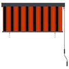 vidaXL Outdoor Roller Blind 140x250 cm Orange and Brown