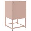 vidaXL Bedside Cabinet Pink 36x39x60.5 cm Steel