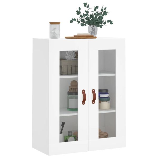 vidaXL Wall Mounted Cabinet White 69.5x34x90 cm