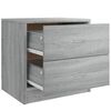 vidaXL Bedside Cabinet Grey Sonoma 40x30x40 cm Engineered Wood