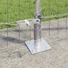 vidaXL Fence with Post Silver 1.2 x 10 m Steel