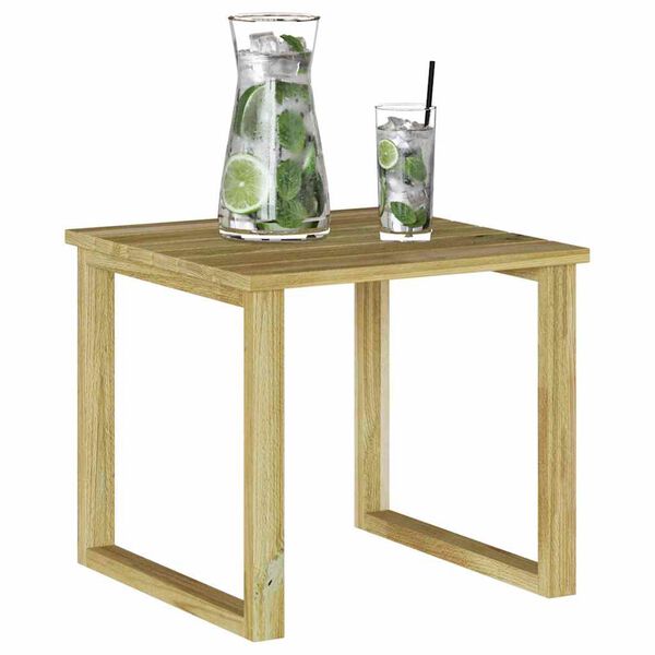 vidaXL Sunbed Table Brown 40 x 40 x 36 cm Impregnated pine wood