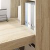 vidaXL Desk with Shelf Sonoma Oak 122 x 67 x 145 cm Engineered Wood