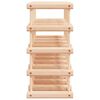 vidaXL Wine Rack for 20 Bottles 46.5x23x46.5 cm Solid Wood Pine