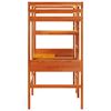 vidaXL Loft Bed Frame without mattress Wax Brown 90x190cm Solid Wood Pine