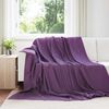 vidaXL Throw Blankets 24 pcs Purple 240 x 220 cm Fleece