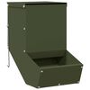 vidaXL Rabbit Feeder Olive Green 17.5 x 26 x 28.5 cm 1.5 kg