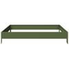 vidaXL Garden Raised Bed Olive green 100x100x18.5 cm Steel