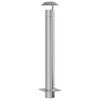 vidaXL Chimney Extension Silver 25 x 25 x 132 cm Stainless steel