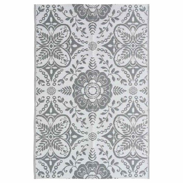vidaXL Outdoor Carpet ARAKIL Light Grey 190x290 cm PP
