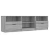 vidaXL TV Cabinet | Grey Sonoma | Engineered Wood | 150 x 33.5 x 45 cm