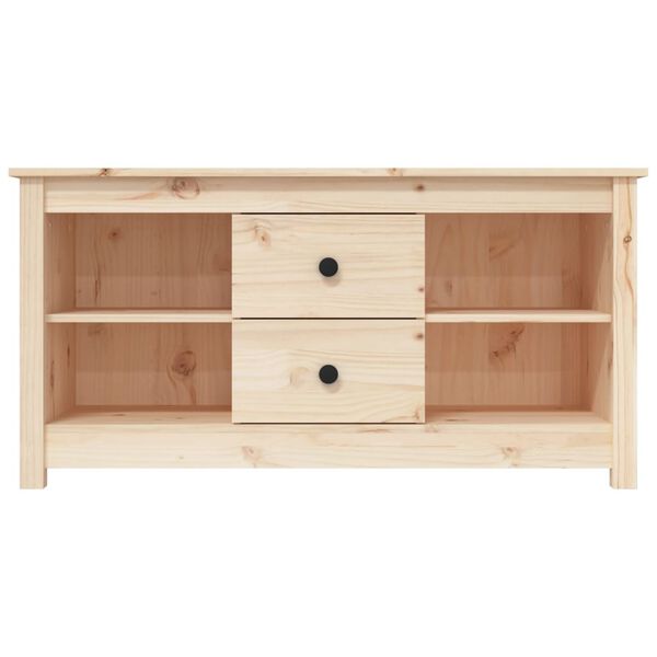 vidaXL TV Cabinet 103x36.5x52 cm Solid Wood Pine