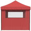 vidaXL Party Tent Folding Burgundy 279 x 410 x 315 cm Oxford Fabric