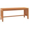 vidaXL Garden Bench 110 cm Solid Wood Eucalyptus