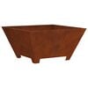 vidaXL Fire Pit Brown 60 x 60 x 30 cm Weather Steel