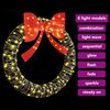vidaXL Wreath with 150 LEDs Warm white 120 cm Rattan