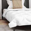 vidaXL Duvet Set with Pillow 2 pcs White Microfibre