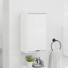 vidaXL Bathroom Cabinet with Door High Gloss White 39 x 23.5 x 65 cm