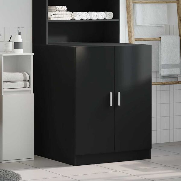 vidaXL Washing Machine Cabinet Black 71x71.5x91.5 cm